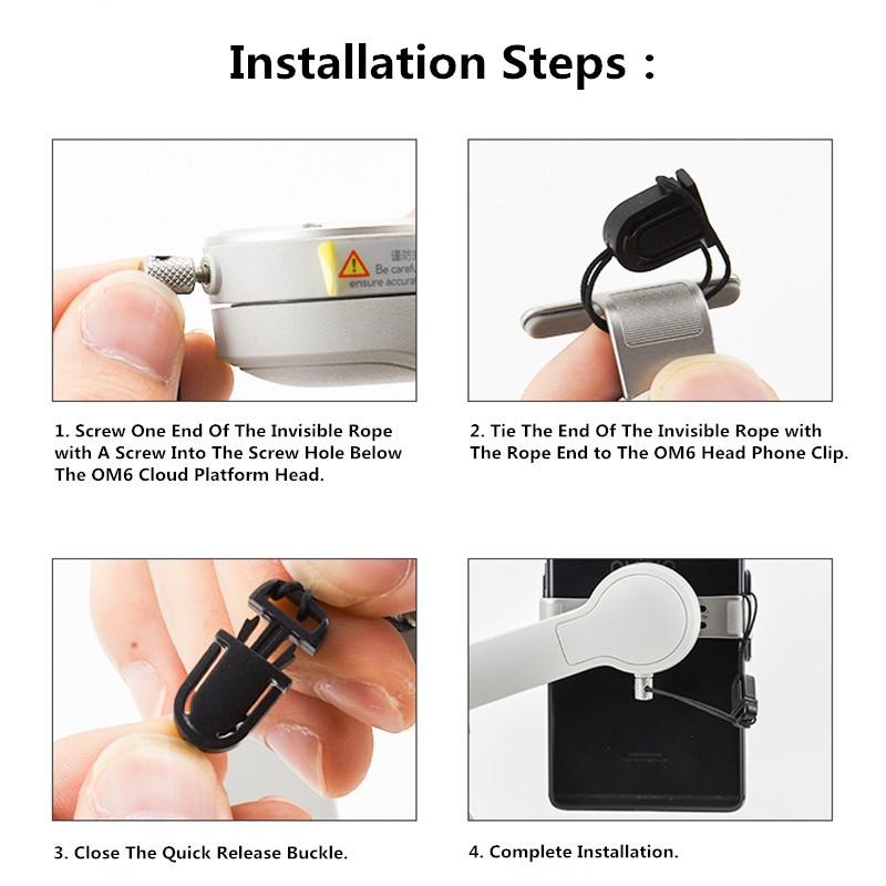 Магнитный держатель для телефона DJI OM 6 5, ремешок, препятствующий потере, стабилизатор Osmo Mobile 4 SE, ремешок, препятствующий падению телефона