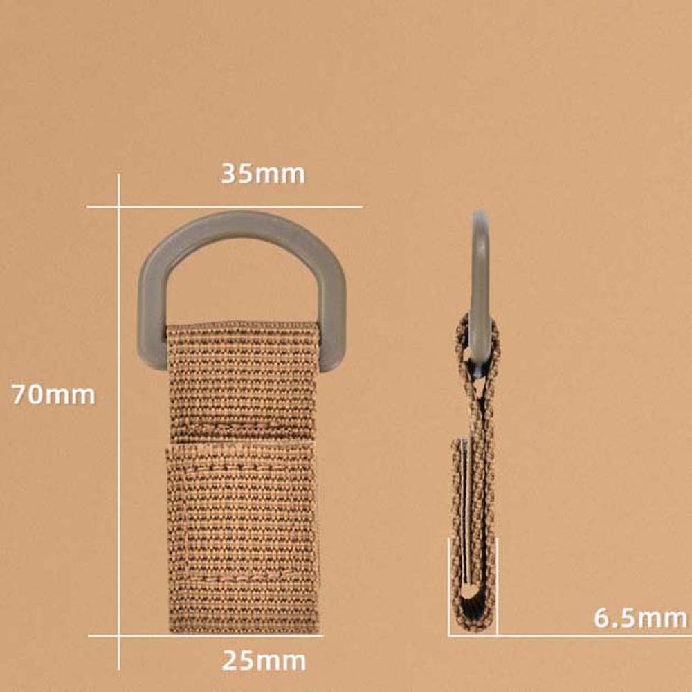 Fastener Keychain Bag Hanging Buckle Molle Webbing Clip Carabiners Buckle Outdoor Backpack Hook