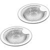 Unit Bath Sink Drain Garbage Disposal, Perforated Garbage Disposal, Bathroom Drain Garbage Disposal, Stainless Steel, 18-8 Stainless Steel...Set of 2,