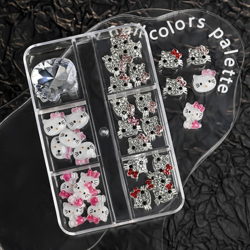 Алмазный Арт для Ногтей Hello Kitty Алюминиевые Аксессуары