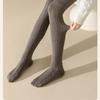 Шерстяные гольфы для осени и зимы, утолщенные, теплые, длинные, японские, скрученные из жареного теста, универсальные, без катышков, высокие, длинные чулки