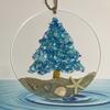 Beach Ocean Themed Christmas Ornaments Nautical Coastal Christmas Tree Hanging Ornaments with Starfish Seashell for Tree Home Decor