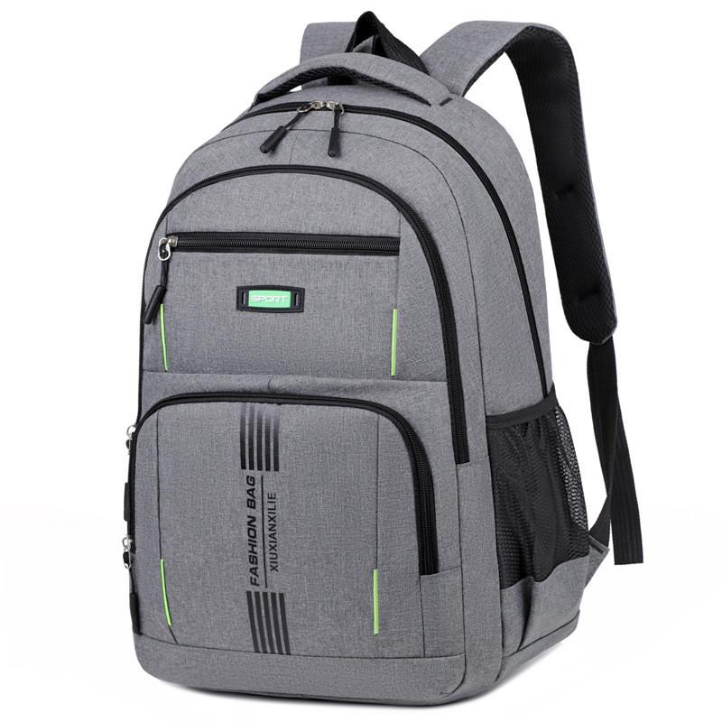 Unisex Large Capacity Oxford Backpack With Breathable Design Laptop Compartment