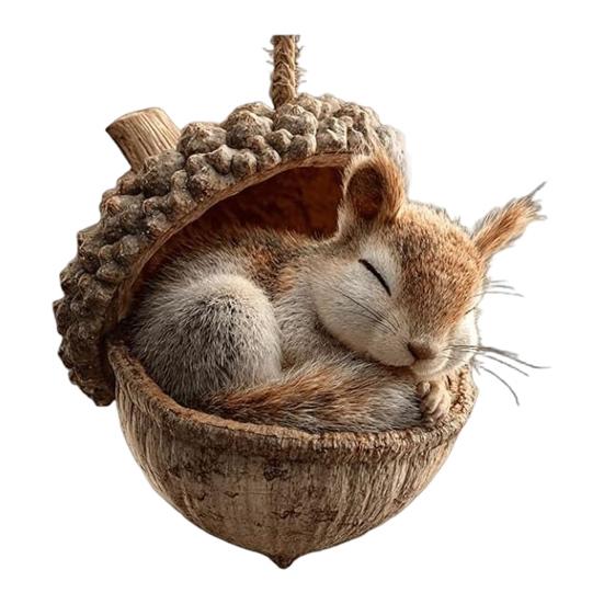 Лесные животные Желуди Украшения Акриловые Милые Рождественские елки Подвесные украшения Рустик