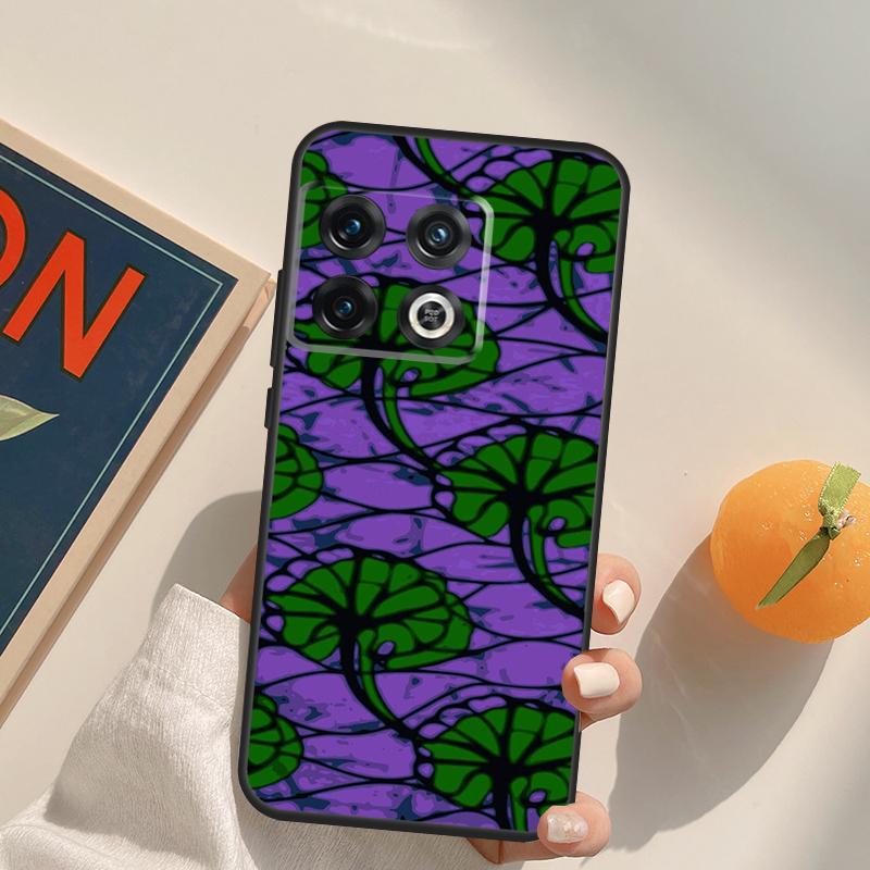 African Wax Pattern Fabric Case For OnePlus 15 13 12 11 13R 12R 10T 8T 13T OnePlus Nord 5 CE 3 2 4 Lite N20 N30 Cover