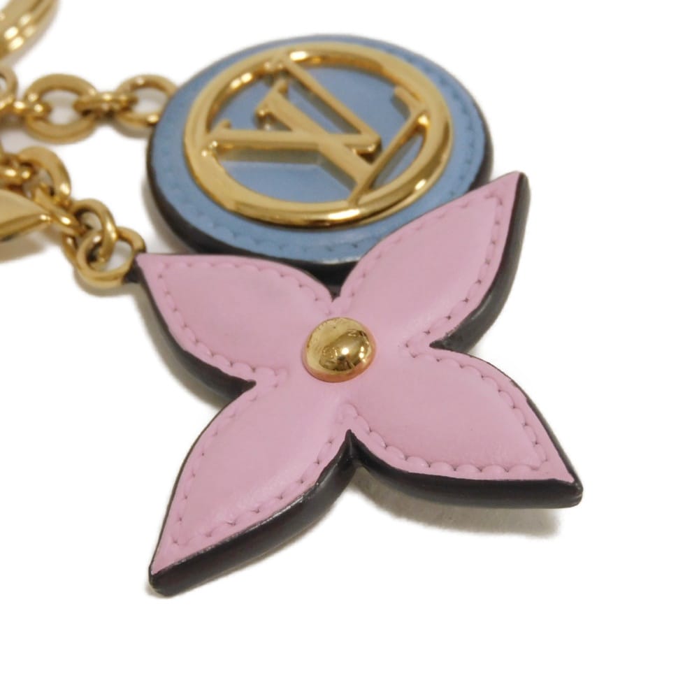 Used LV Circle 12564 Monogram Porte Clés Preppy Flower M00363 7950 Key Ring Bag Charm, Multicolor, Women's from Japan