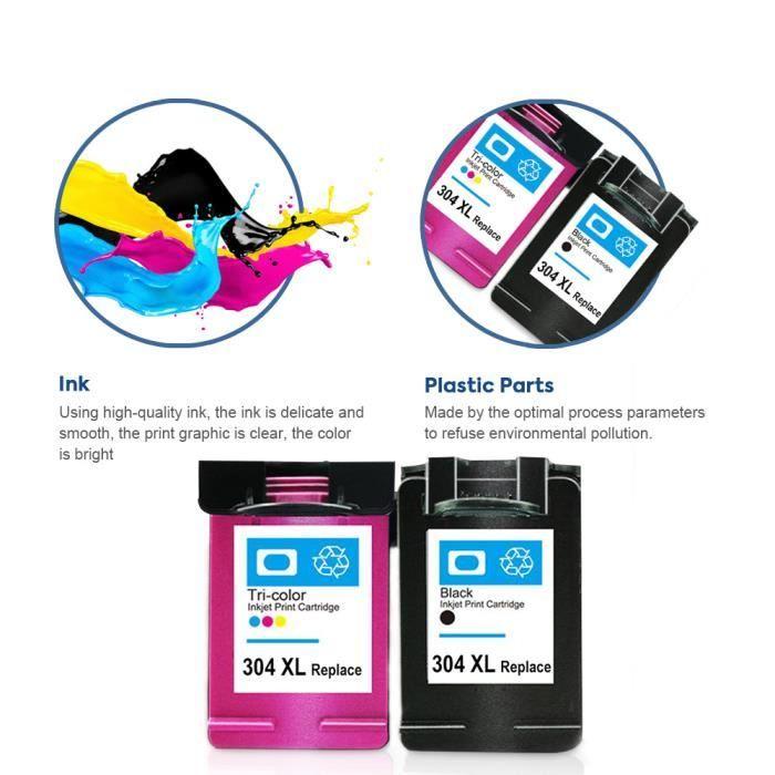 Ink Cartridges - SMARTOMI - Compatible HP 304 XL - Pack of 2 - Multi-color - Inkjet