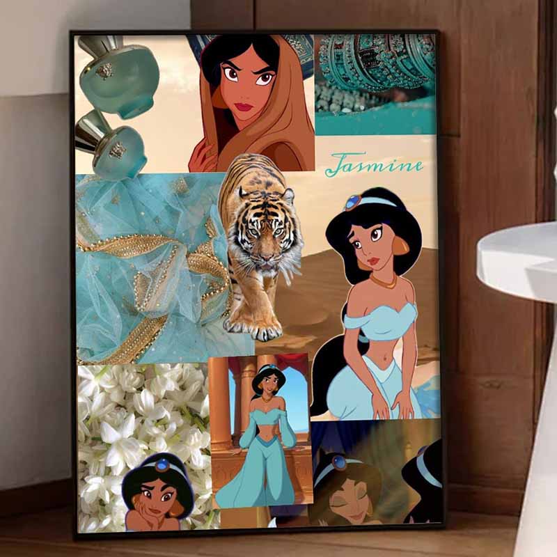 Disney Алмазная мозаика 5D DIY Набор для алмазной живописи Жасмин Подходит для взрослых/начинающих Креативный подарок Украшение для дома