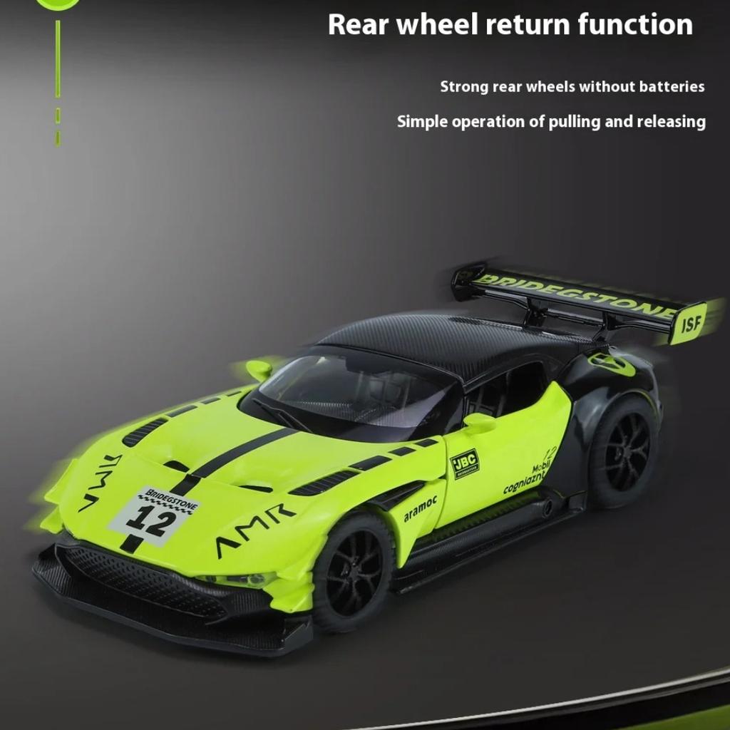 Модель машины из сплава Martin Vulcan в масштабе 1/32, Игрушки со звуком и светом для детей, Настольные коллекционные украшения для подарков мальчикам