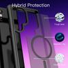 Новый матовый чехол для телефона Samsung Galaxy S24 Ultra S23 S22 Plus S20 S21 FE, полупрозрачный магнитный чехол Magsafe для беспроводной зарядки