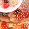 18.6mm 5Pcs Rose Beads Acrylic Fashion Gift for DIY Phone Chain Jewelry Making Jewelry Accessory Handmade Material