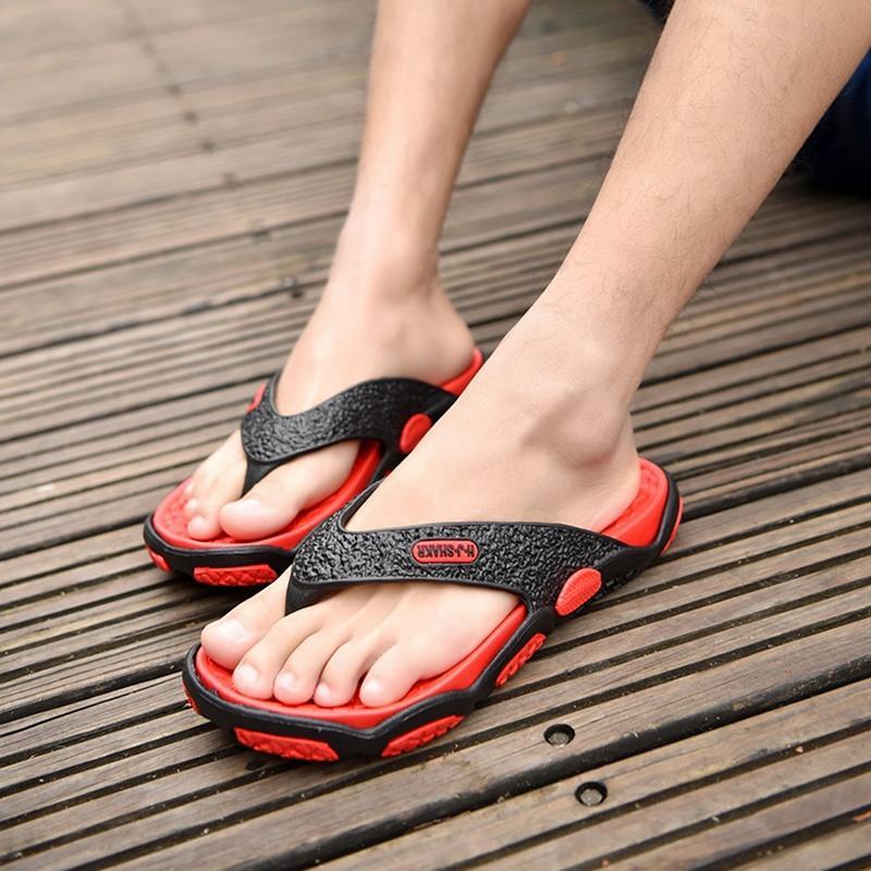 Men Fashion Summer Slipper Men Wear Non Slip Beach Sandals Flip Flops