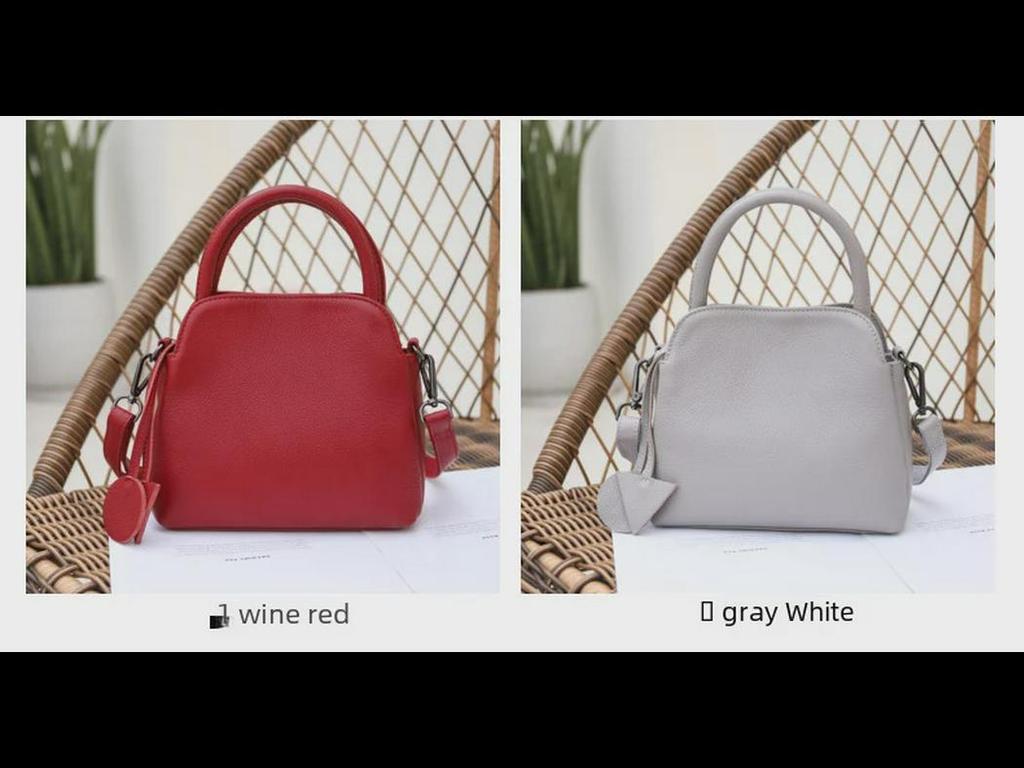 Genuine Leather Women's Top-Handle Shoulder Bag - Elegant European & American Style 2025