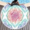 Microfiber Sand Free Quick Dry Hippie Boho Circle Bath Mandala Round Beach Towel with Fringes