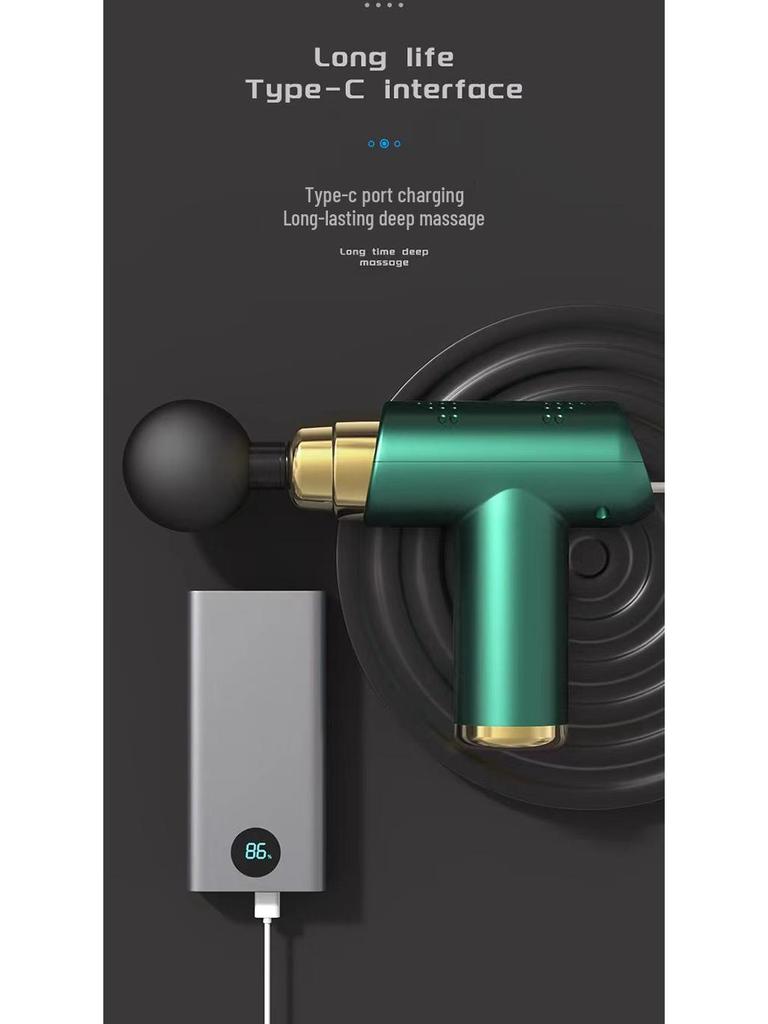 Мини Электрический Фасциальный Пистолет для Расслабления Мышц и Фитнеса