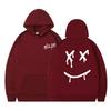New autumn and winter rock one-way combination fashion printed fleece thickened sweater