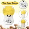 1pc Plush Crocheted Decorative Ornaments, Fun Crochet Positive Gift with Encouragement Cards,