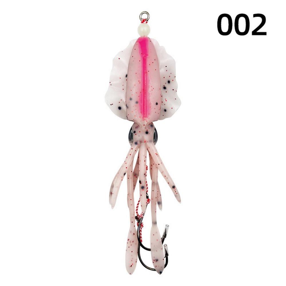 Soft Rubber Rubber Squid Skirts 10CM/15CM Double Hook Lures Octopus Fishing Lures  Trolling Fishing