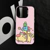 Милый чехол для телефона C-Capoo B-Bugcat для iPhone 17,16,15,14,13,12,11 Plus,Pro Max,XS, Красочный серебристый чехол для телефона Funda Cover