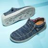 Большой размер, модная мужская парусиновая повседневная обувь, лоферы без шнуровки, обувь для вождения, мокасины, мужская обувь на плоской подошве