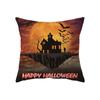 Halloween Theme Horror Pumpkin Print Pattern Cushion Cover Home Living Room Sofa Decoration Polyester Pillow Pillow Cover