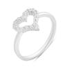 Серебряное кольцо с фианитами, вес изделия 2,07 гр (2207894)