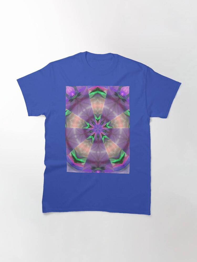 Pentangle Pastel Shades Multicolored Kaleidoscope Pentangle Pattern 10 Classic T-Shirt