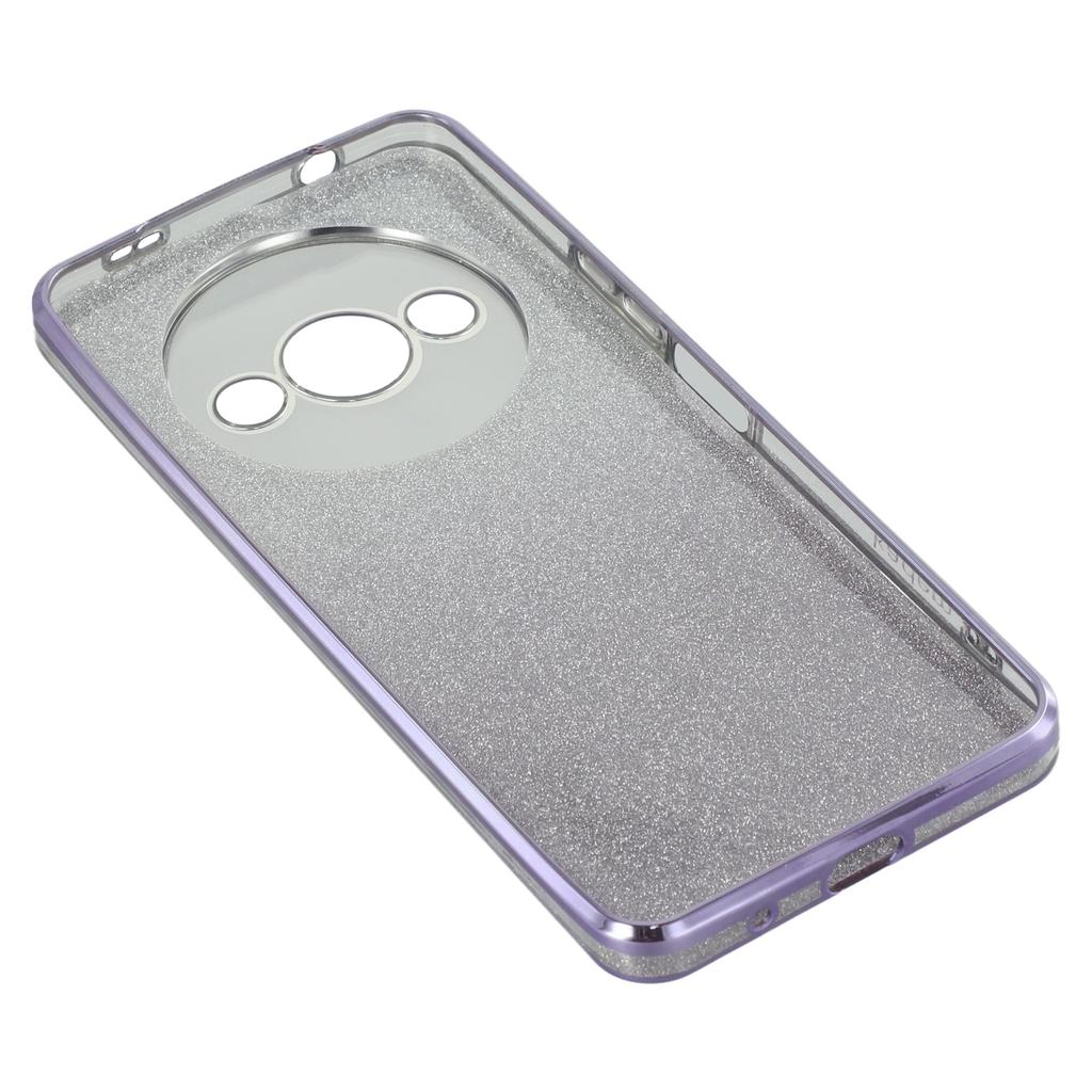 KADEM For Xiaomi Redmi A3 4G/Poco C61 4G Case Soft TPU Flower Glitter Rhinestone Phone Cover with Lanyard