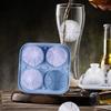 Hesroicy silicone ice cube mold basketball shape 4 grids