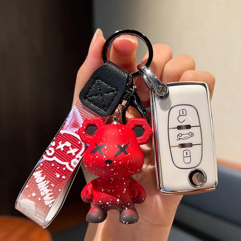 Чехол для ключа Dongfeng Peugeot: Совместимо с 207, 307, 308, 408, 508, 301, 3008, Модификационный пакет для пульта.