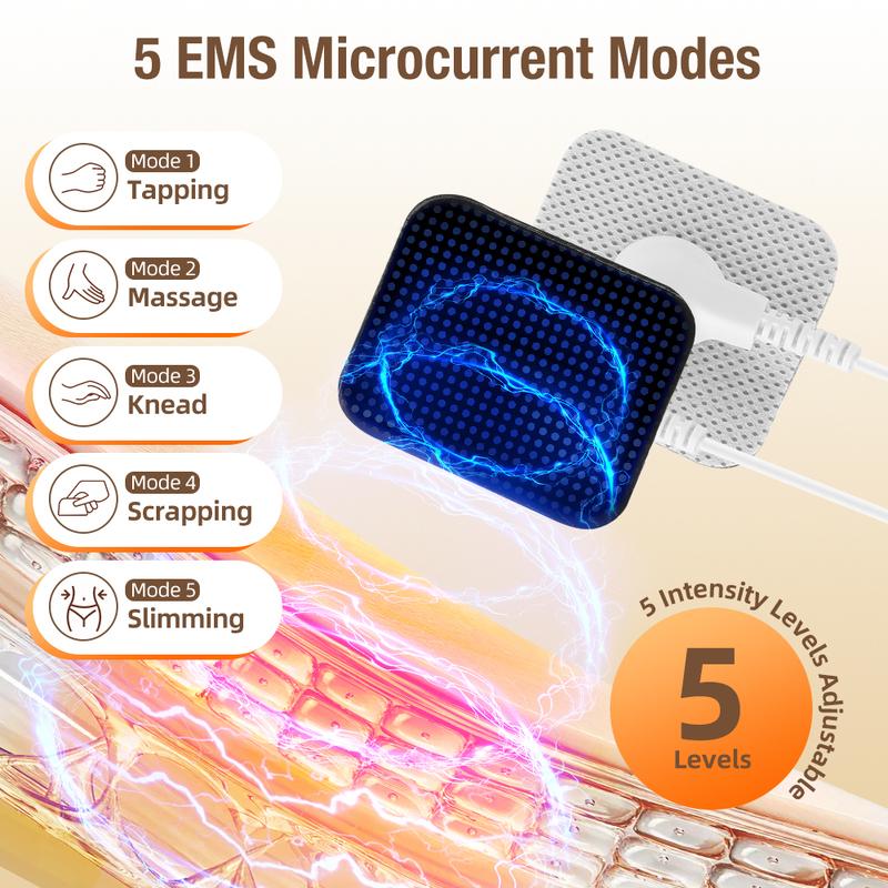 5 IN 1 EMS Ultrasound Cavitation Machine LED Light Facial Body Slimming Vibrating Massager Anti Cellulite Fat Burner Device