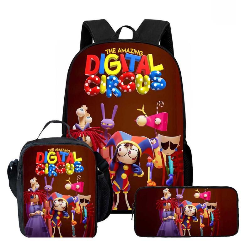 Kids Cartoon Backpack Set With Lunch Bag Pencil Case - Lightweight Ergonomic School Grades 1-6