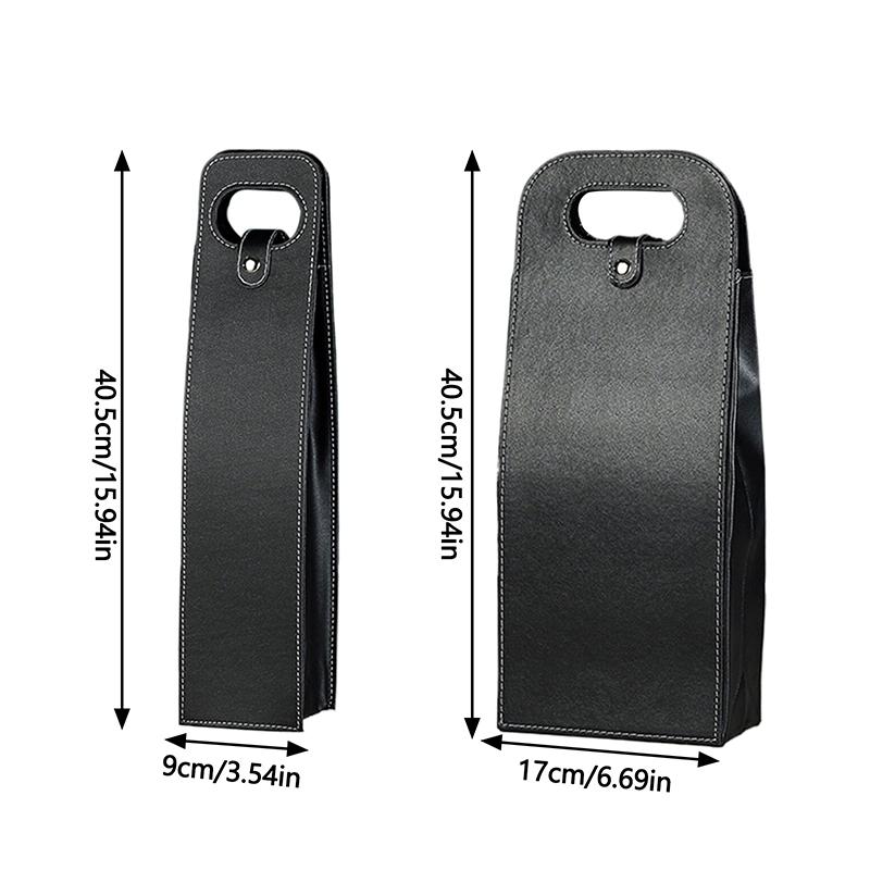 Подарочный пакет для вина, многоразовая кожаная сумка для вина, двухслойная сумка для шампанского, пива, подарочные пакеты для переноски на день рождения, девичник