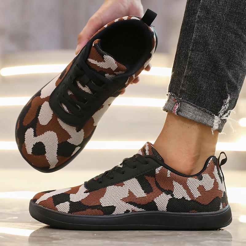 Мужская обувь с широким носком и мягкой подошвой, свободные удобные кроссовки, европейский американский универсальный всесезонный, уличная модная обувь для босиком