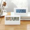 Temperature & Humidity Clock, Creative Weather Display, Electronic Alarm Clock, Desk Decoration, Living Room & Bedroom Clock