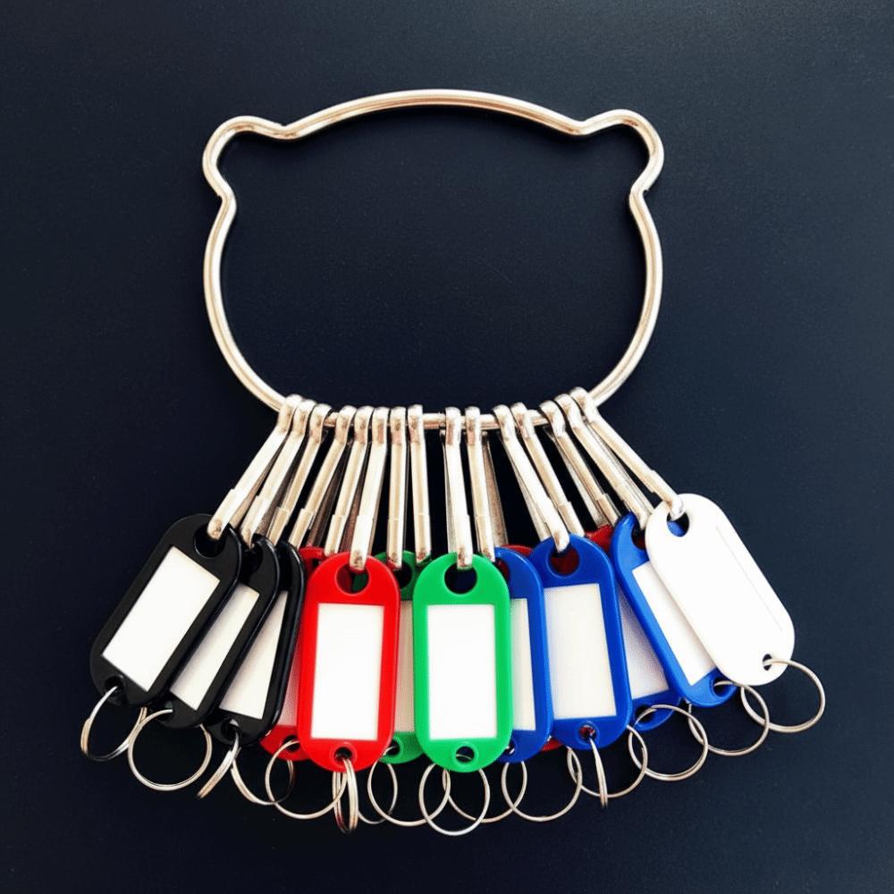 16/26/36 штук Пластиковый брелок для ключей с номерными табличками Брелоки для ключей Бирки для ключей Классификация ключей