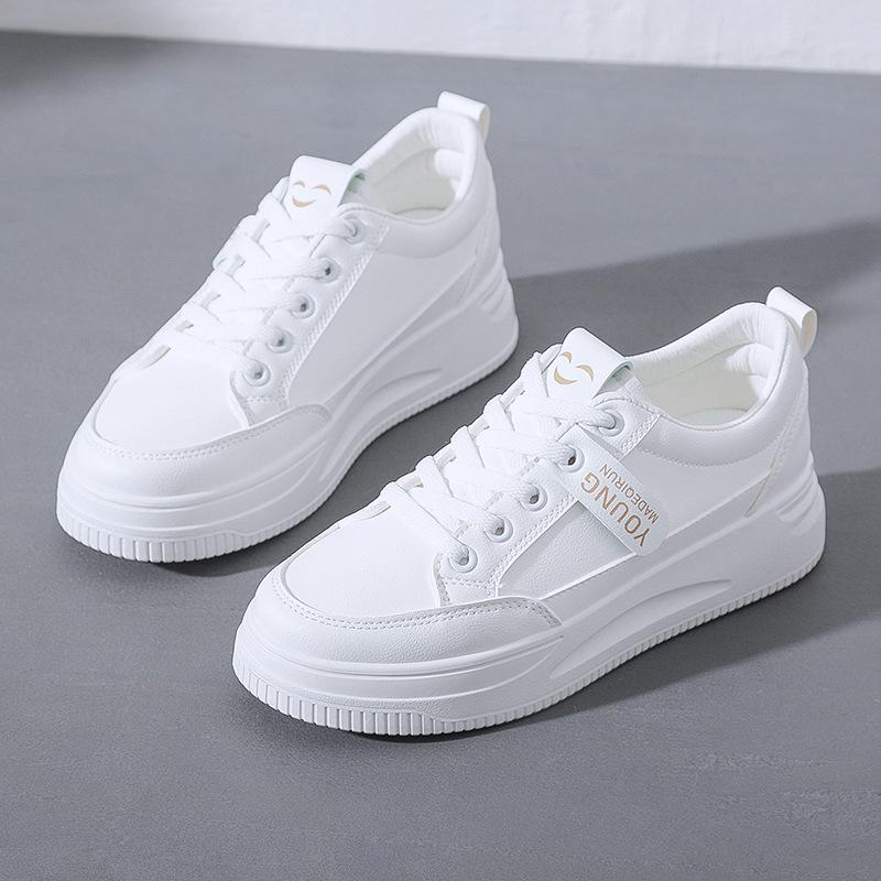 Casual Shoes Female 2023 Spring New Board Shoes Female Breathable Mesh Surface Small White Shoes Female Korean Version of A Hundred Ins Single Shoes