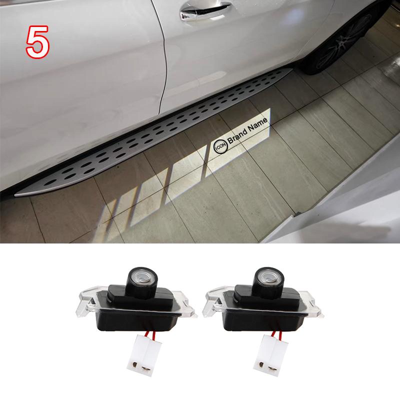For Benz C E S GLA GLC Class W205 W213 W253 W222 W157 Rearview Mirror Lights HD LED Carpet Lamp Modification Will Never Fade AG1