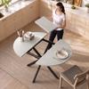 Extendable Dining Table For 4 6 Persons Kitchen Table In Industrial Style With Spider Leg Gray
