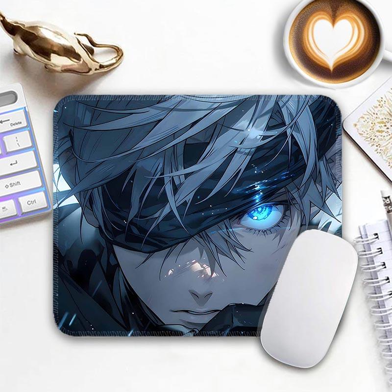 Игровой коврик для мыши Satoru Gojo из Jujutsu Kaisen, стандартный, маленький, для путешествий, нескользящий, офисный