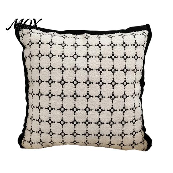 Modern Home Decor Cushion Covers Embroidered Cover, Geometric Throw Pillow Artistic Office Decorative Cover Case for Sofa Bedroom Living Room,