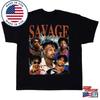 Винтажная Унисекс Футболка с Музыкой 21 Savage Полный Размер S5XL ZL843 Унисекс Футболка