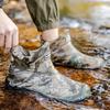 Camouflage Rain Shoes Men's Fishing Waterproof Shoes Large Size 48 Non-slip and Wear-resistant Construction Site Labor Insurance Short Rain Boots Kitc