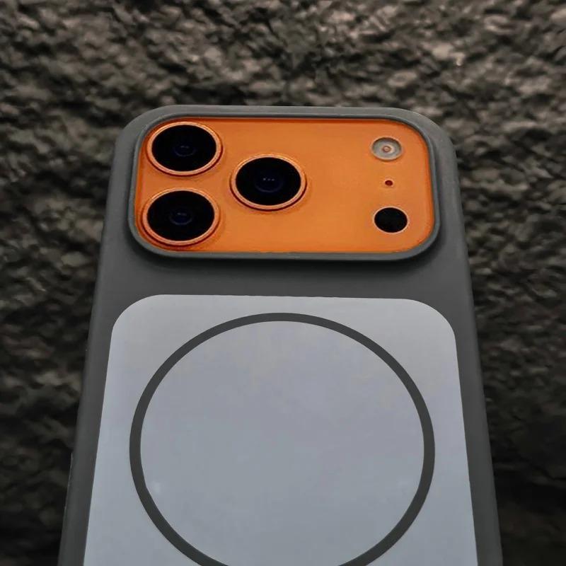 Роскошный Чехол из Жидкого Силикона Конфетного Цвета для iPhone 17 Pro Max 17Pro Мягкие Бамперные Чехлы для iPhone17 Pro Max Магнитный Чехол