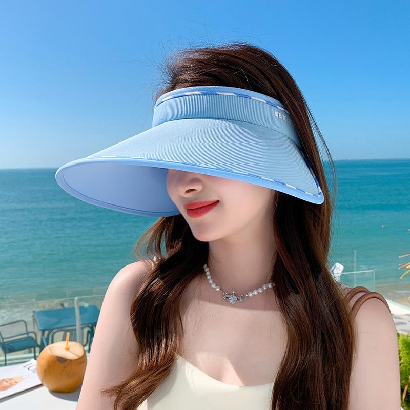 8478 Летняя шляпа от солнца Женская защита от УФ-лучей Маска для лица Солнечная шляпа Универсальная с широкими полями Солнцезащитная шляпа Пустая шляпа без верха