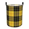 Custom Clan MacLeod Tartan Plaid Laundry Hamper Large Storage Basket Geometric Gingham Kids Nursery Toy Organizer