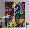 Шторы Britto для гостиной, тюль для спальни, шторы, перегородки, шторы для домашнего интерьера, 2 шт., затемнение кухни