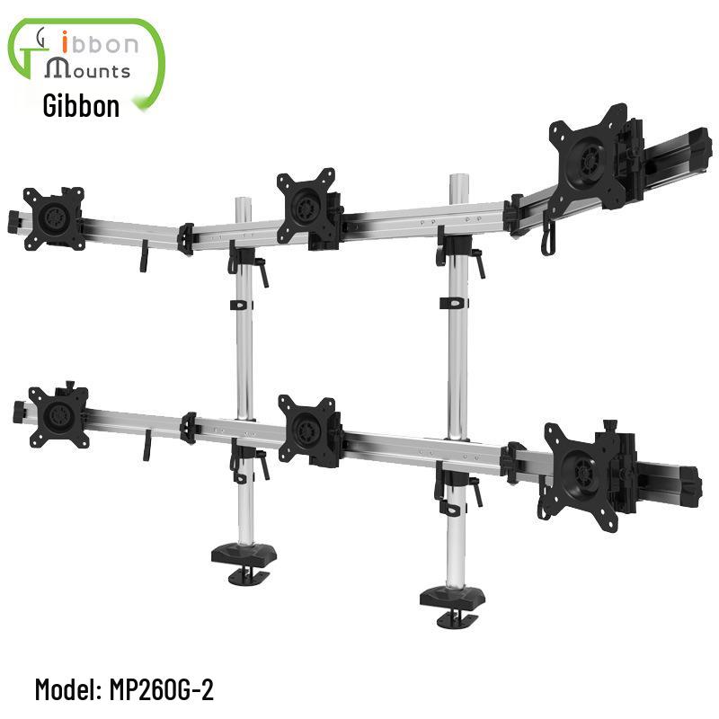 Gibbon MP260C-2 Двойная стойка для шести ЖК-мониторов для мониторинга ценных бумаг