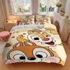3pcs set Chip & Dale1pc of quilt cover+2pcs of pillowcase, no core, print bedding, All Seasons Bedroom Setting006
