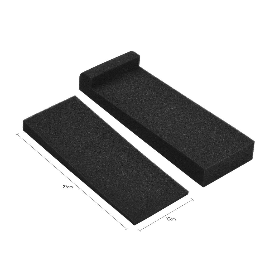 2 Packs High Density Acoustic Isolation Foam Isolation Pads 27 * 10cm Usable Area for Studio